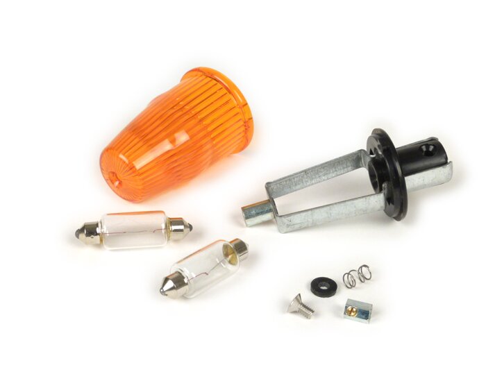 Knipperlichten -OEM KWALITEIT stuurknipperlichten- Vespa Rally180 (VSD1T), Rally200 (VSE1T), Sprint, V50, PV125, ET3 - oranje