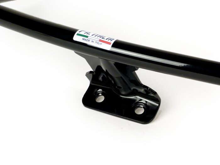 Handgreep zitbank -FA ITALIA, type Primavera, glanzend zwart- Vespa Primavera 125 (ZAPM81100, ZAPM81101, ZAPMA1100, RP8M82500, RP8M82821, RP8M82100, RP8M82310, ZAPMA1101, ZAPMD1100), Vespa Primavera 150 (ZAPM81200, ZAPMA1200, ZAPM81201, ZAPMA1201, ZAPMD11