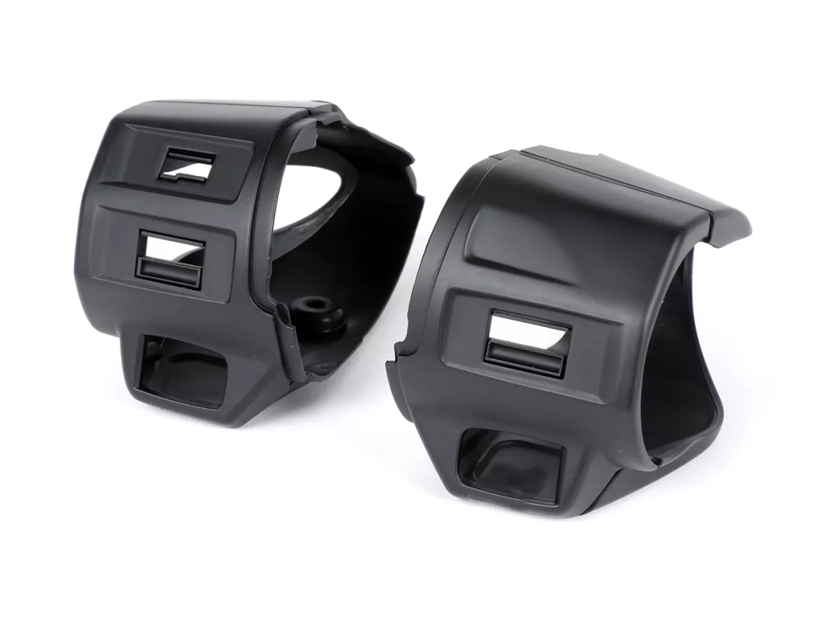 Light switch - indicator switch housing set -POWER 1 (-2014)- Vespa, Primavera50 (ZAPC53), Sprint50 (ZAPC53) - matt black