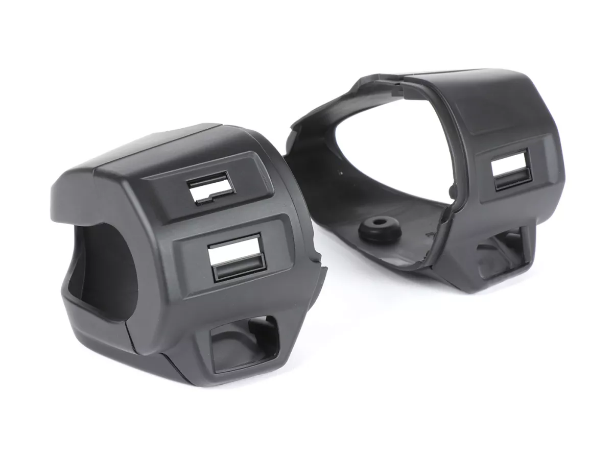Light switch - indicator switch housing set -POWER 1 (-2014)- Vespa, Primavera50 (ZAPC53), Sprint50 (ZAPC53) - matt black