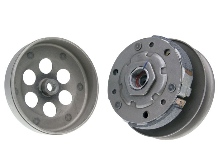 Pulley unit with clutch 110mm and clutch bell 112mm  -NARAKU- CPI 50 cc - CPI, Keeway, Generic, Morini