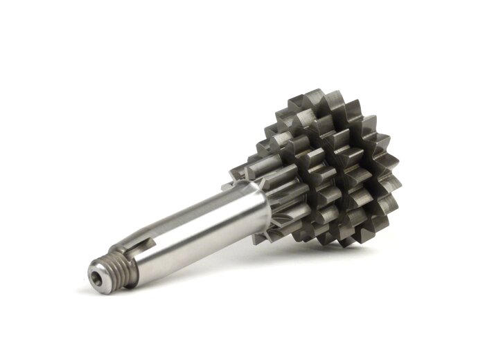 Gear cluster -BENELLI- Vespa V50, PV125, ET3, PK50, PK80, PK125 S-XL/XL2 - 10-14-17-20 teeth - fits genuine gear box, short 3rd and extra short 4th gear