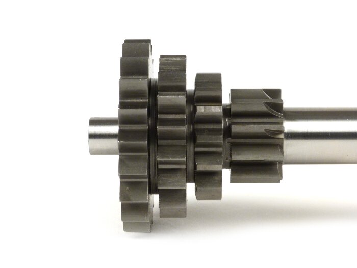 Gear cluster -BENELLI- Vespa V50, PV125, ET3, PK50, PK80, PK125 S-XL/XL2 - 10-14-17-20 teeth - fits genuine gear box, short 3rd and extra short 4th gear