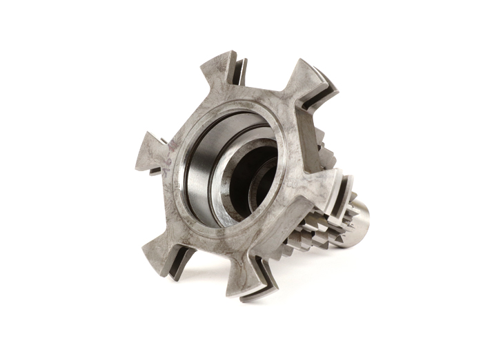 Arbre secondaire -BENELLI- Vespa PX125, PX150, PX200, T5 125cc, Cosa, Rally - 12-13-16-19 - troisième vitesse courte, quatrième vitesse extra courte