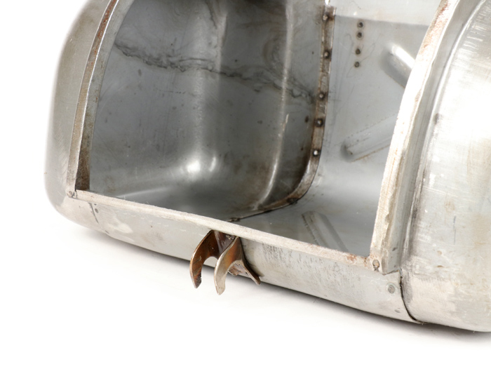 Glove box -PREMIUM SPARES- Lambretta LI, LIS, SX, TV (series 2-3) - metal