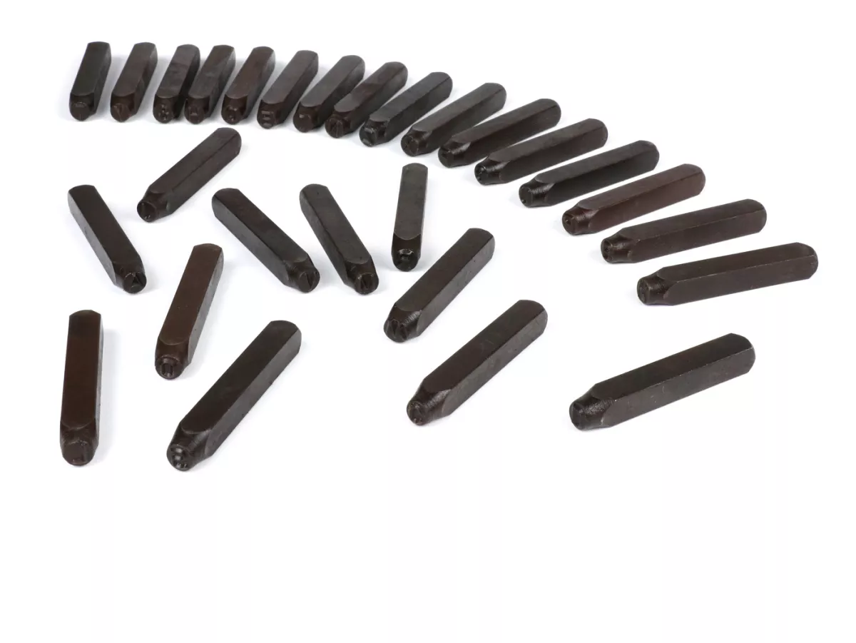 Timbro -6mm- LETTERE A-Z - utilizzato per il numero di cornice
