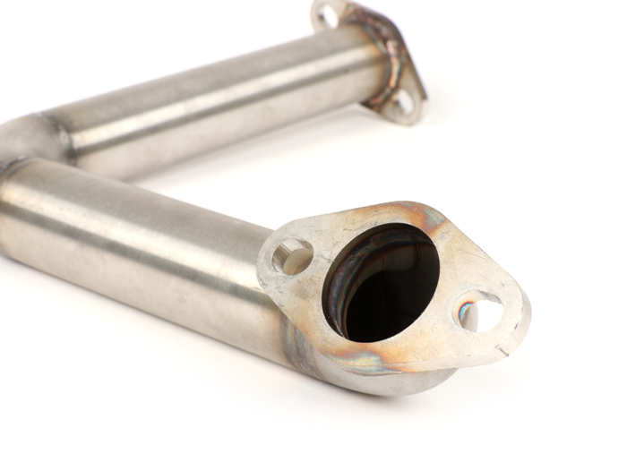 Collettore di scarico -MR PARTS & STYLE Vespa Banana, Ø30mm- PK125 - Collettore Big Bore adatto per scarico a banana Piaggio, Faco e Sito - acciaio inox