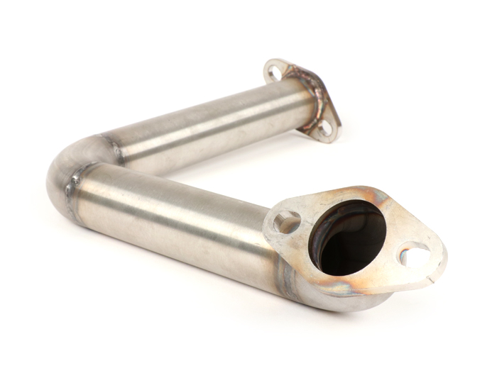 Collettore di scarico -MR PARTS & STYLE Vespa Banana, Ø30mm- PK125 - Collettore Big Bore adatto per scarico a banana Piaggio, Faco e Sito - acciaio inox