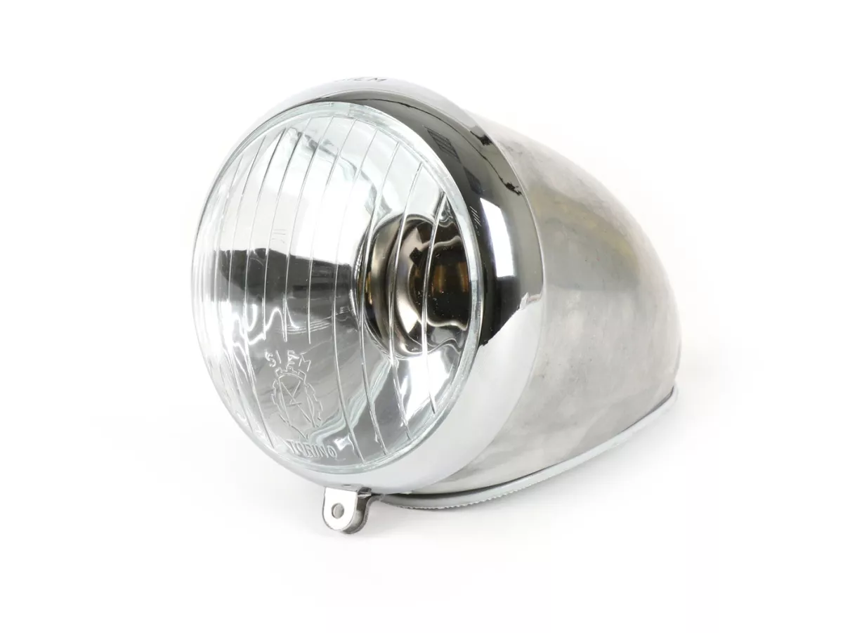 Lampu depan termasuk rumah dan segel -MAURO PASCOLI Ø95mm- Vespa Wideframe Vespa V30 (104447-), V31, V32, V33