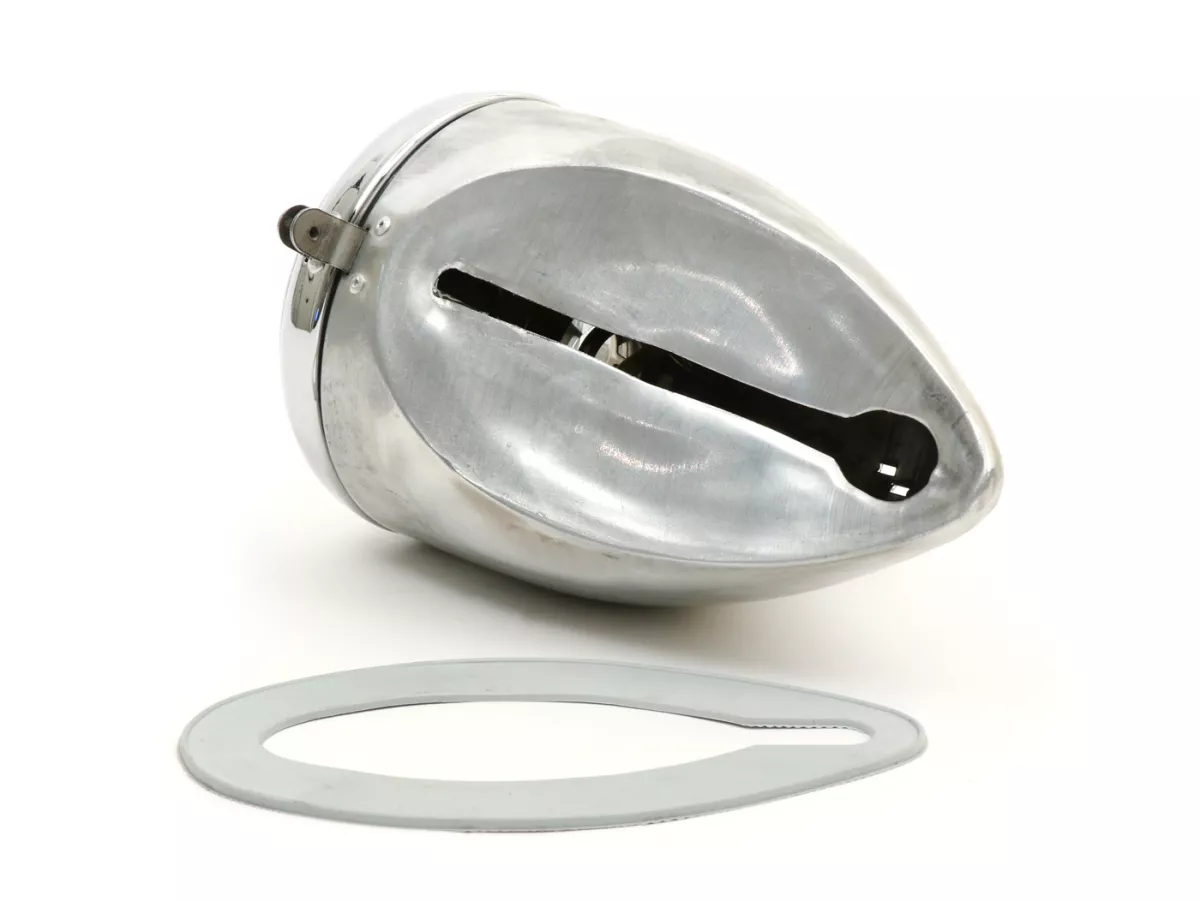 Lampu depan termasuk rumah dan segel -MAURO PASCOLI Ø95mm- Vespa Wideframe Vespa V30 (104447-), V31, V32, V33