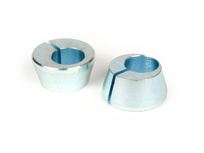 Pair of engine mounting cones (off-set) -CASA PERFORMANCE- Lambretta LI (series 1-3), LIS, SX, TV (series 3), DL, GP