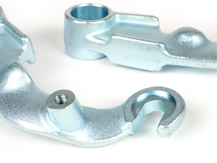 Pair of fork links for drum brake -CASA PERFORMANCE- Lambretta DL, GP, LI, LIS, SX, TV - with shock absorber mount