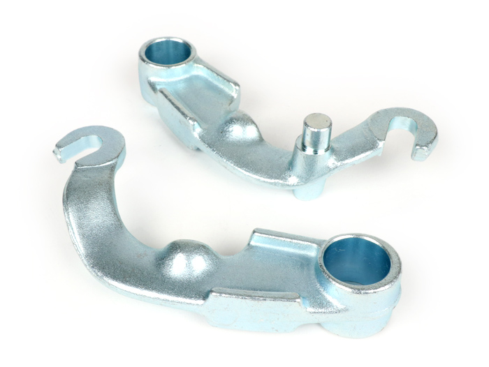 Pair of fork links for drum brake -CASA PERFORMANCE- Lambretta DL, GP, LI, LIS, SX, TV - with shock absorber mount