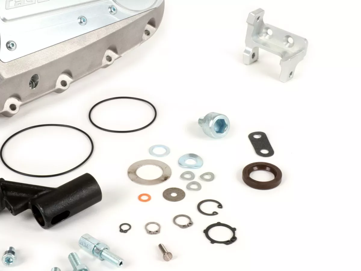 Tapa motor -CASA PERFORMANCE CasaCover- Lambretta GP/DL - tapa plateada