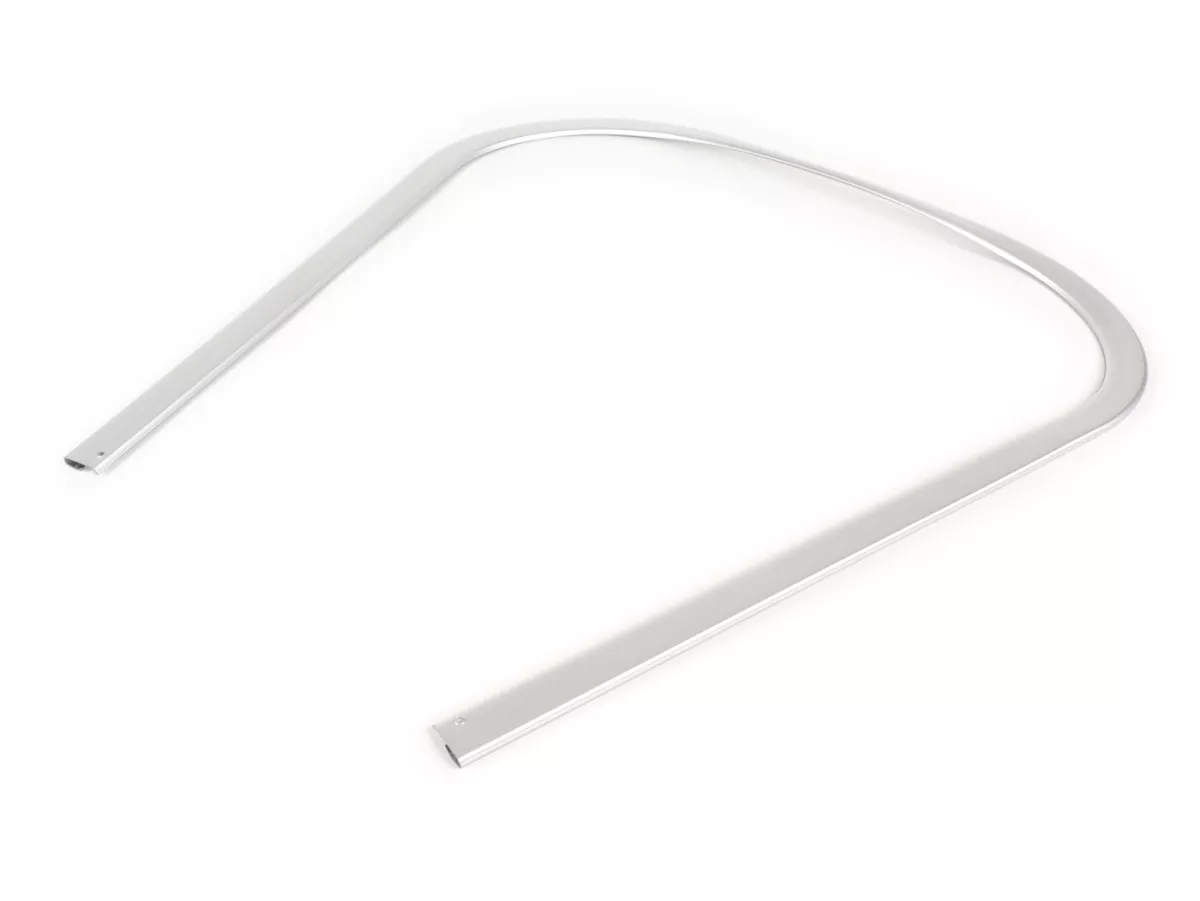 Leg shield beading -BGM ORIGINAL- Vespa PK S, PK S Lusso, PK SS, PK ETS - plastic - silver