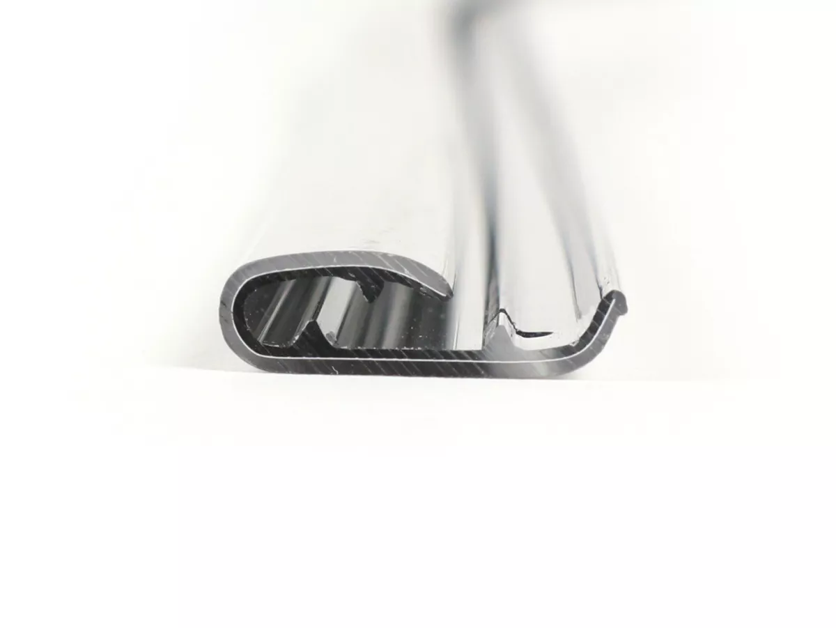 Leg shield beading -BGM ORIGINAL- Vespa PK S, PK S Lusso, PK SS, PK ETS - plastic - silver