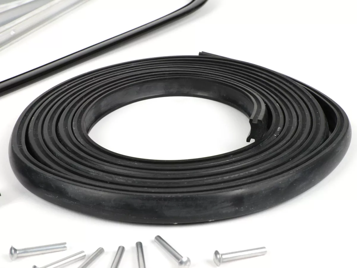 Protector de cantos incl. juego de pomos -BGM ORIGINAL- Vespa PK S, PK S Lusso, PK SS, PK ETS - plástico - negro