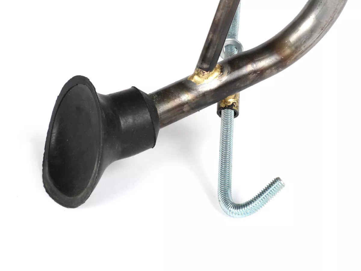 Portaequipajes plegable frontal -ULMA NANUCCI Style- Vespa Largeframe Rally, Sprint, SS180, GS160, GT, GTR, GL, Super, VBB, VBA, VNA, VNB, Vespa Wideframe GS150, VL, VB, VM, VN, V1-15, V30-33, Motovespa 150 GS, 150 Sprint, GT160 - metal desnudo (no contra