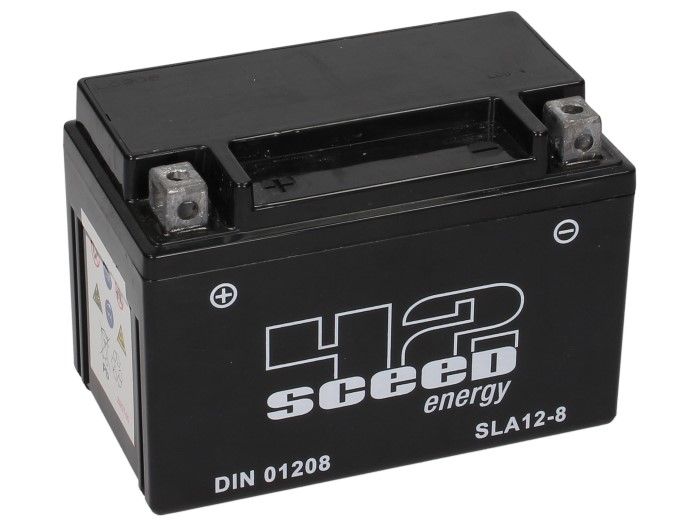 Batteria -Gel SCEED 42 Energy- SLA12-8 - 12V, 8Ah - 150x80x95mm