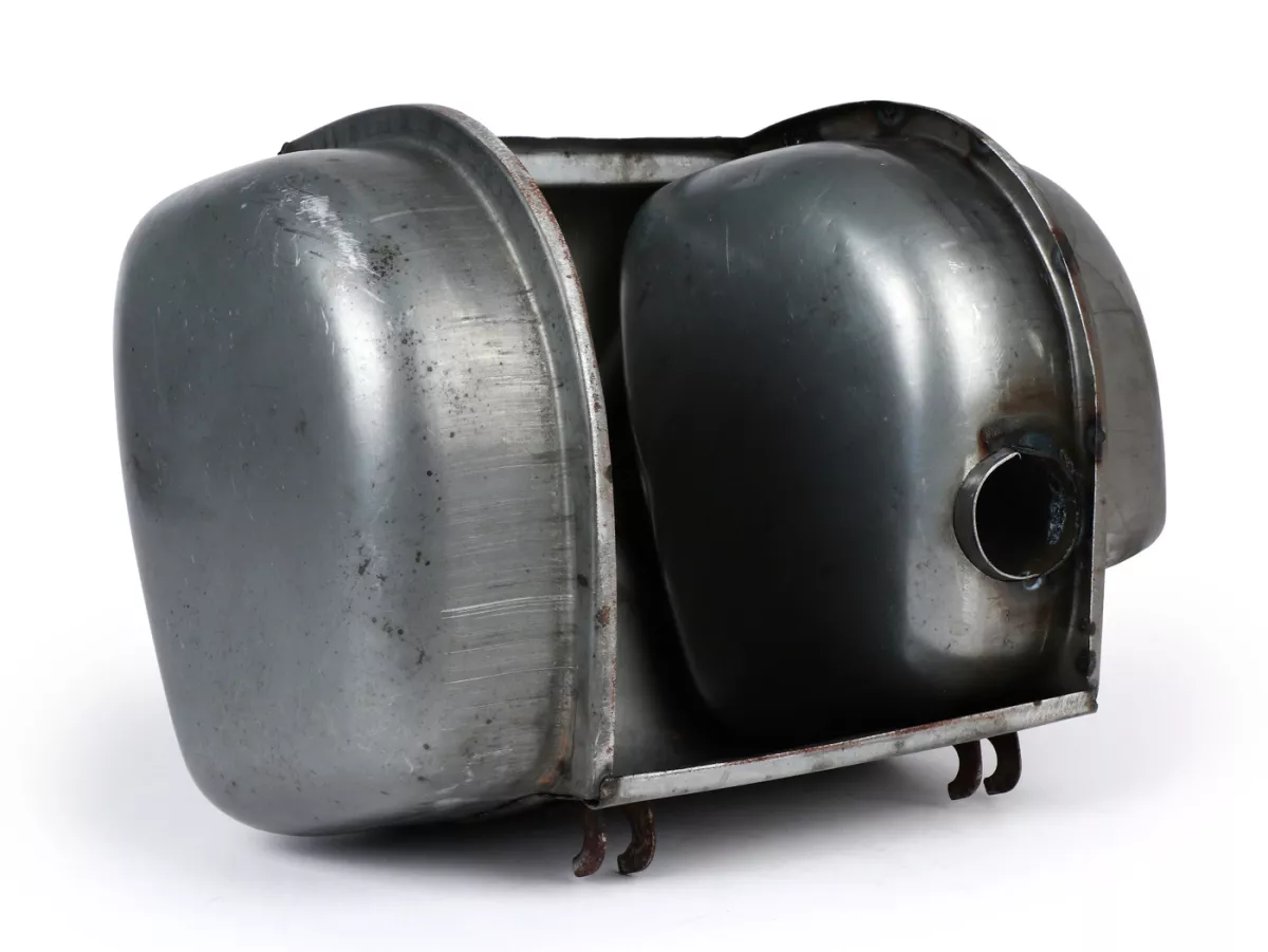 Kompartemen bagasi dengan kotak saringan udara terintegrasi -PREMIUM- Lambretta - Serveta Jet 200- baja, tidak dicat