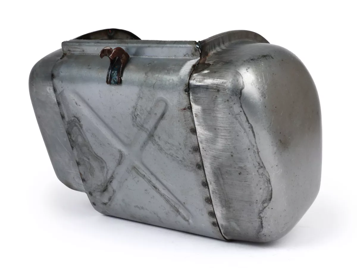 Kompartemen bagasi dengan kotak saringan udara terintegrasi -PREMIUM- Lambretta - Serveta Jet 200- baja, tidak dicat