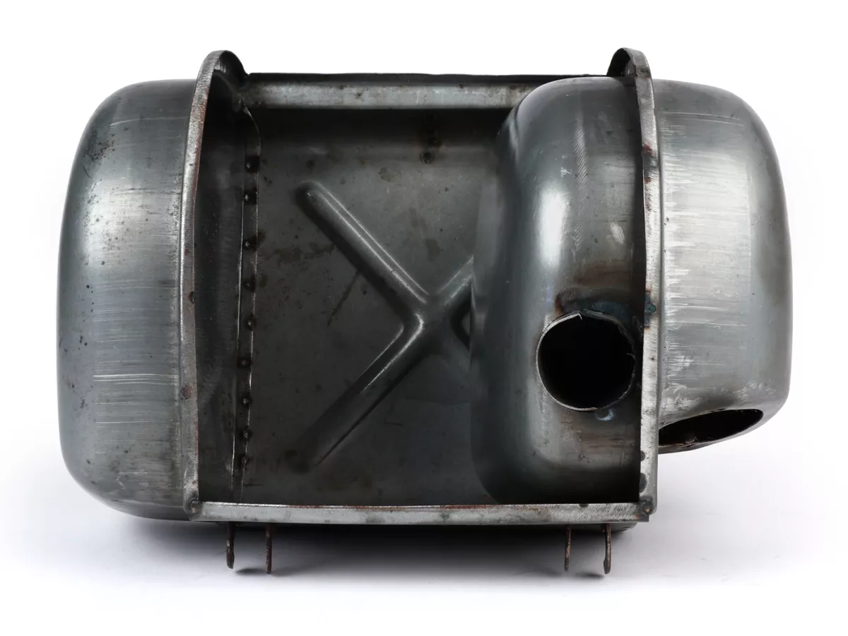 Kompartemen bagasi dengan kotak saringan udara terintegrasi -PREMIUM- Lambretta - Serveta Jet 200- baja, tidak dicat