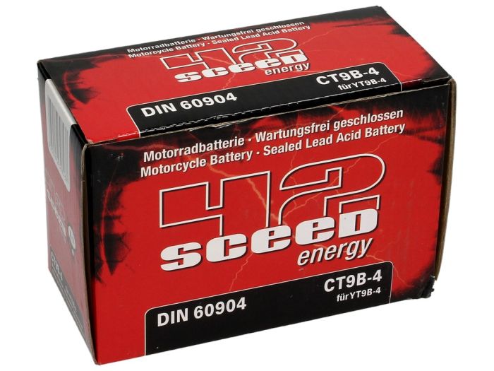 Batteri -Gel SCEED 42 Energy- CT9B-4 - 12V, 8Ah - 150x69x105mm