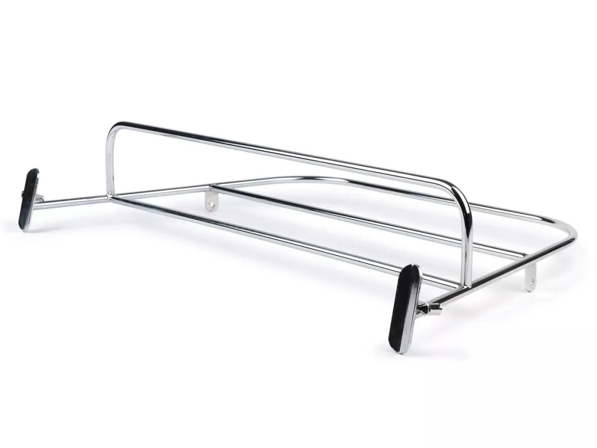 Bagagedrager voor (stijf) -MAURO PASCOLI Ulma-Style- Vespa Wideframe VL, VB, VM, VN, V1-15, V30-33 - Chroom
