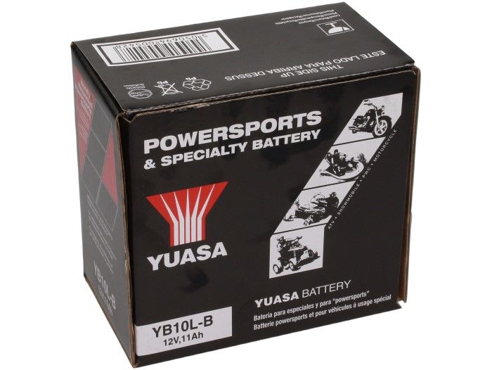 Battery -Standard YUASA YB10L-B- 12V, 11,6Ah - 135x90x145mm (without acid)