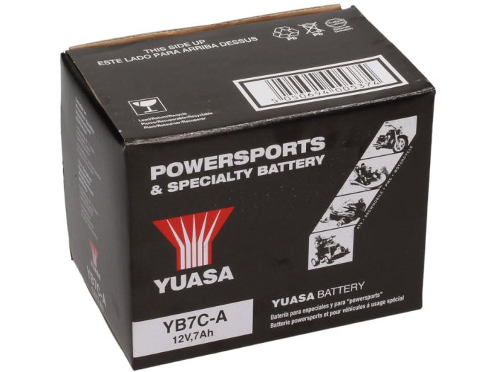 Battery -Standard YUASA YB7C-A- 12V, 7Ah - 130x90x115mm (without acid)