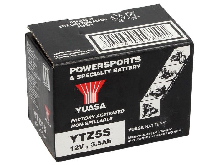 Battery -Gel YUASA YTZ5-S - 12V, 3Ah - 113x70x85mm