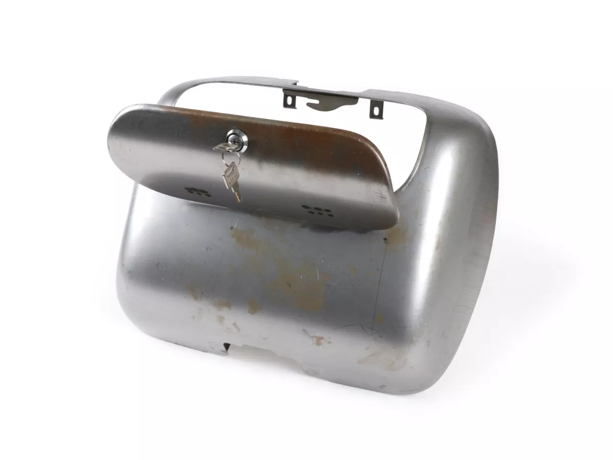 Glove box set -ULMA NANUCCI Style- Lambretta LI (series 1-2), TV (series 1-2) - unpainted/bare steel (oiled)