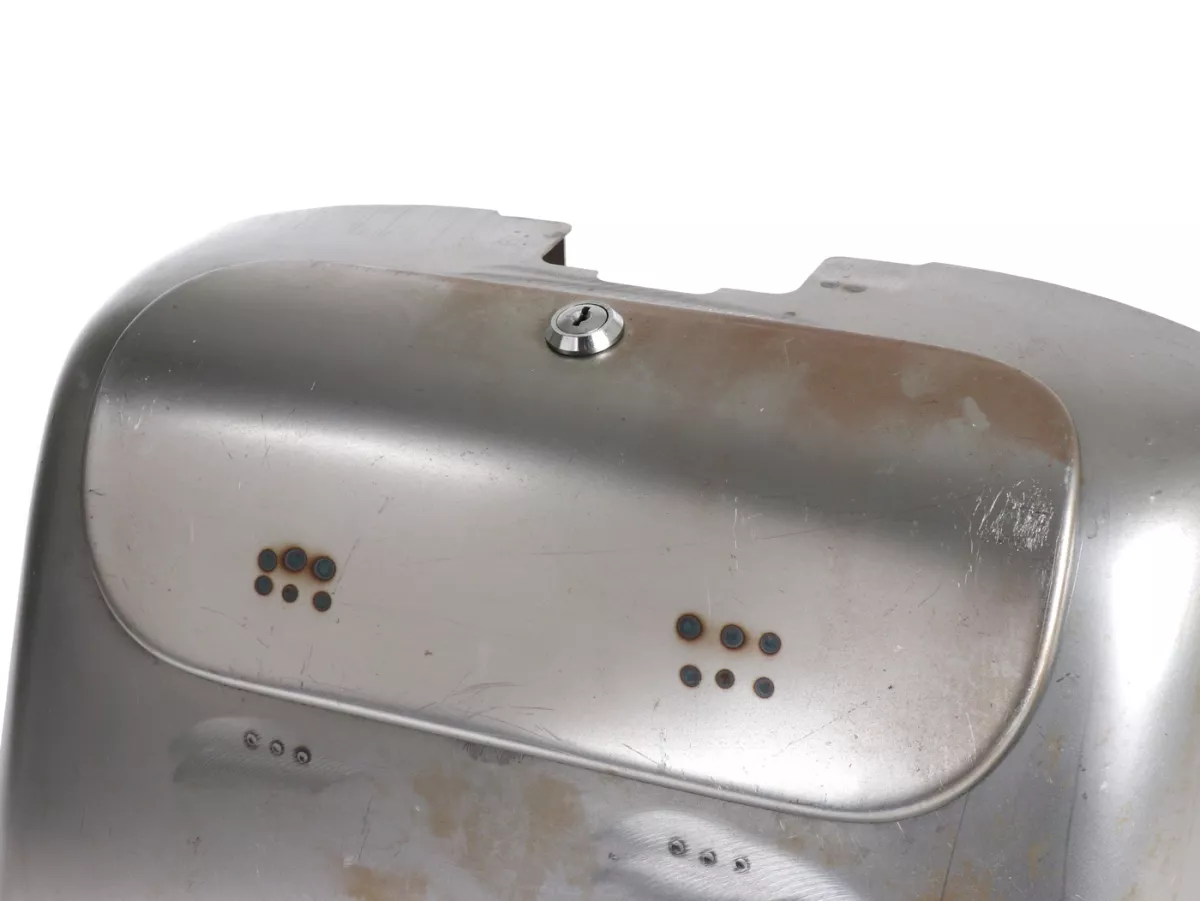 Glove box set -ULMA NANUCCI Style- Lambretta LI (series 1-2), TV (series 1-2) - unpainted/bare steel (oiled)