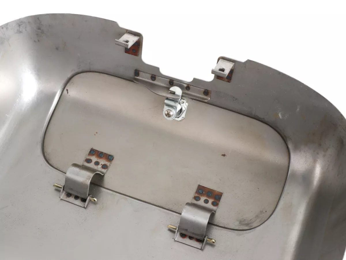 Glove box set -ULMA NANUCCI Style- Lambretta LI (series 1-2), TV (series 1-2) - unpainted/bare steel (oiled)