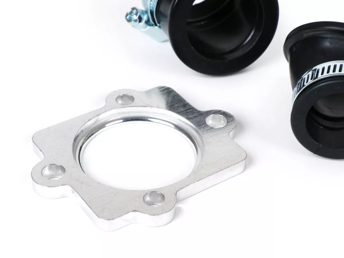 Intake manifold -101 Octane Twist- Minarelli/CPI 50 ccm (horisontal) = AW = 23mm + AW = 32mm