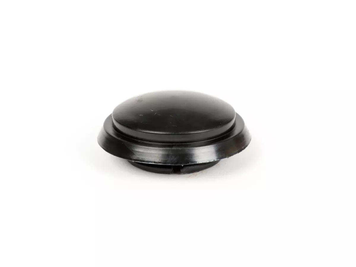 Afdekkap wielmoer / remtrommel Ø=39mm -OEM KWALITEIT voor Vespa PX (vanaf 1984), T5 125cc, Cosa, Gilera DNA 50, Piaggio Fly 50, Zip RST - zwart