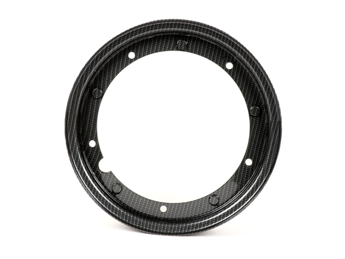 Wheel rim -CIF carbon look- 2.10-10 inch, steel - Vespa Largeframe (type PX, Sprint, Rally, PV, ET3, PK)