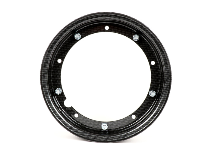 Wheel rim -CIF carbon look- 2.10-10 inch, steel - Vespa Largeframe (type PX, Sprint, Rally, PV, ET3, PK)