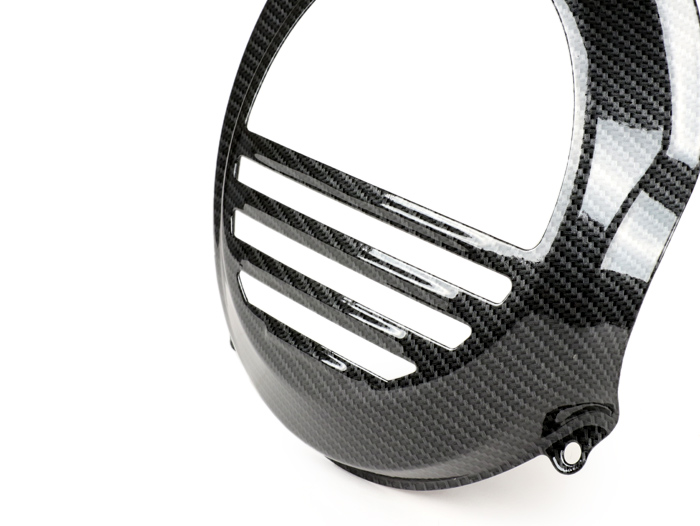 Flywheel cover -CIF carbon look- Vespa PX80, PX125, PX150, PX200 - models with kickstart lever only