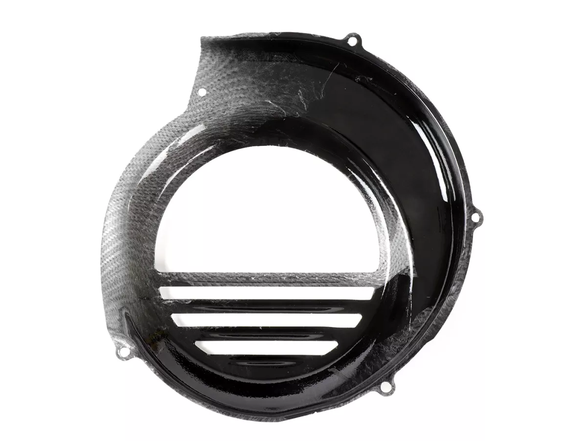 Cubre rueda ventilador -CIF Carbone Look- Vespa PX80, PX125, PX150, PX200 - modelos con arranque eléctrico