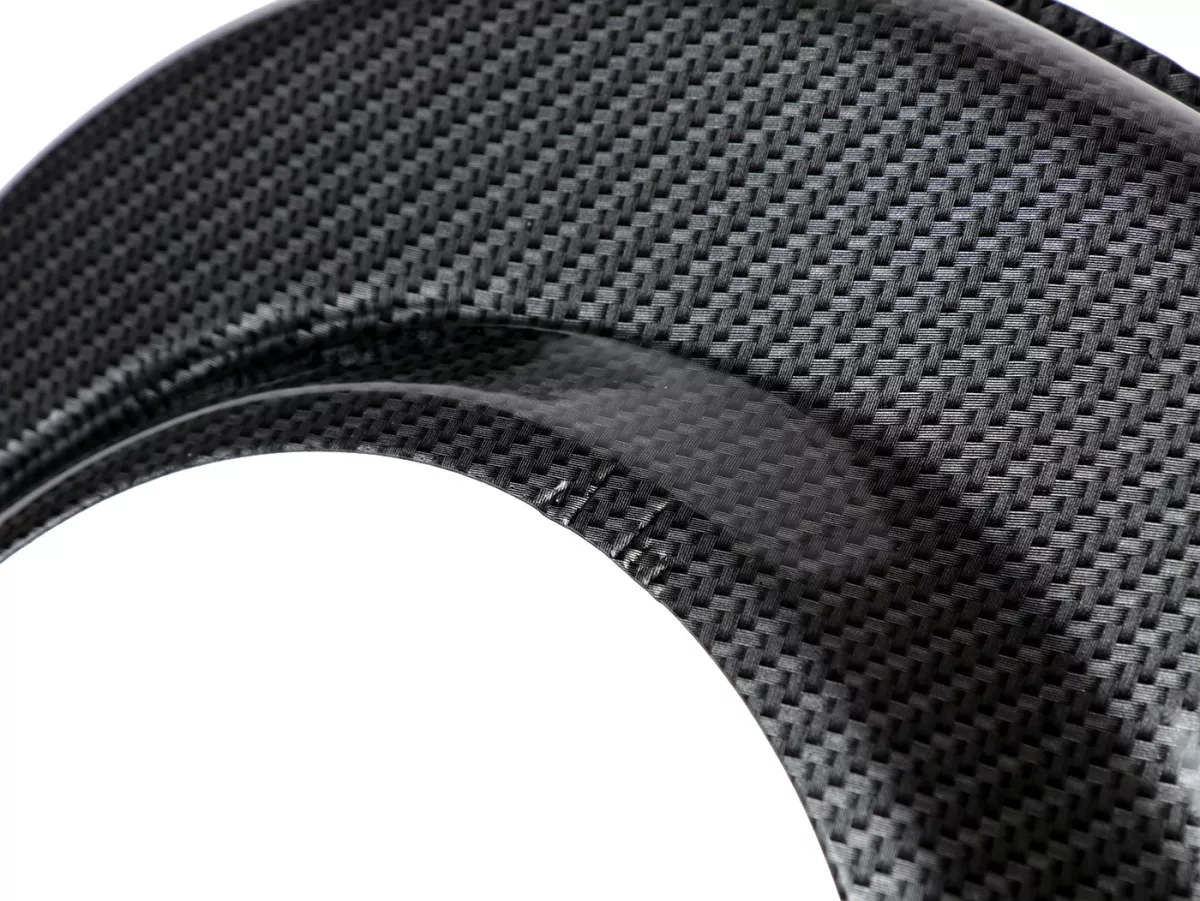 Cubre rueda ventilador -CIF Carbone Look- Vespa PX80, PX125, PX150, PX200 - modelos con arranque eléctrico