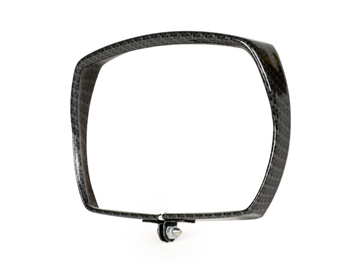 Headlamp rim -CIF carbon look, rectangular- Vespa V50 Special