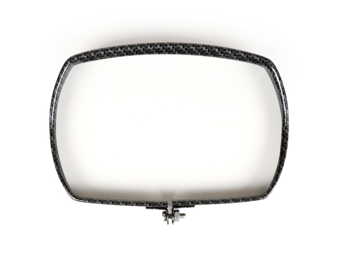 Headlamp rim -CIF carbon look, rectangular- Vespa V50 Special