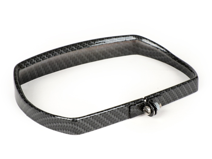 Headlamp rim -CIF carbon look, rectangular- Vespa V50 Special