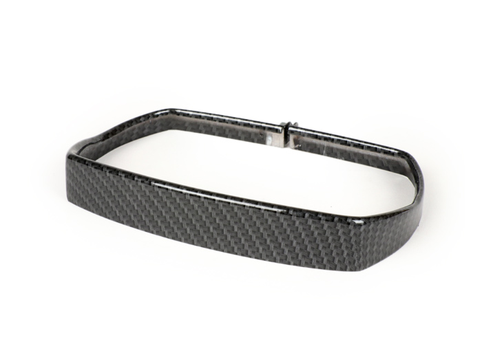 Headlamp rim -CIF carbon look, rectangular- Vespa V50 Special