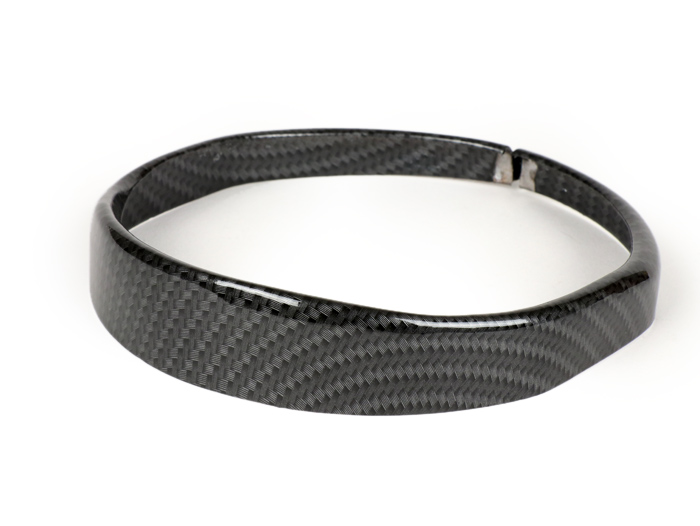 Headlamp rim -CIF carbon look, Ø=115/120mm (lens/external)- Vespa Vespa SS50 (V5SS1T), 50SR (V5SS2T), SS90 (V9SS1T), 90 Racer (V9SS2T), PV125 (VMA1T, VMA2T), ET3 VMB1T), Super (VNC1T/VBC1T)