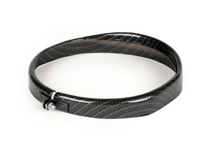 Headlamp rim -CIF carbon look, Ø=115/120mm (lens/external)- Vespa Vespa SS50 (V5SS1T), 50SR (V5SS2T), SS90 (V9SS1T), 90 Racer (V9SS2T), PV125 (VMA1T, VMA2T), ET3 VMB1T), Super (VNC1T/VBC1T)