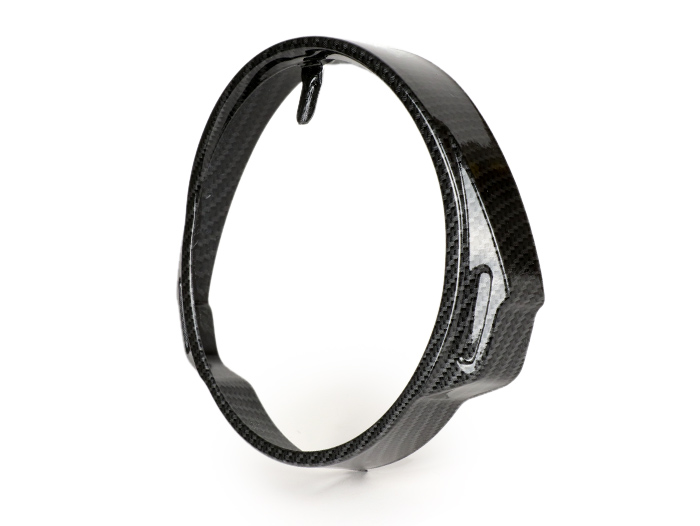 Headlamp rim -CIF carbon look, Ø=146mm- Vespa P-range (-1984)