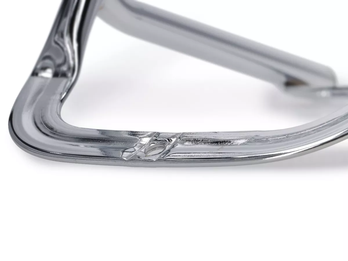Porte-bagages arrière rabattable -PREDIERI ABBATE- Vespa Largeframe - Vespa PX80, PX125, PX150, PX200 - Chrome