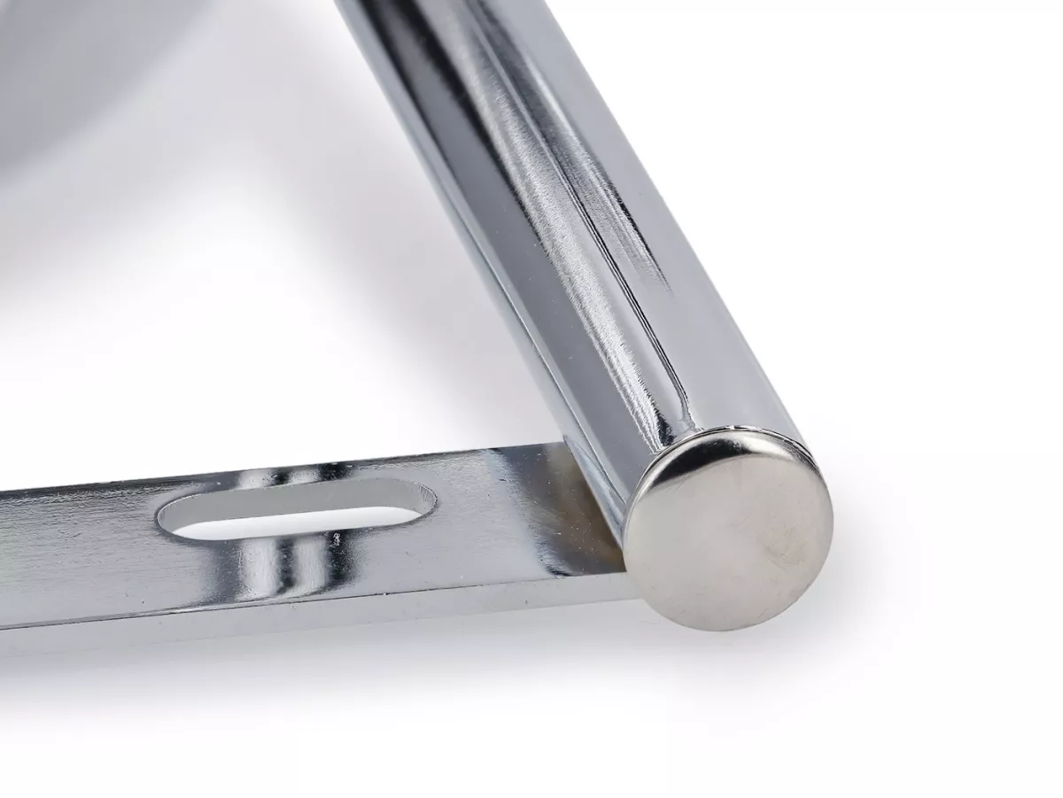 Porte-bagages arrière rabattable -PREDIERI ABBATE- Vespa Largeframe - Vespa PX80, PX125, PX150, PX200 - Chrome